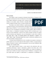 História Memória e Educação Museal Na Formação de Professores para Os Anos Iniciais REGINA CELI F. BITTE