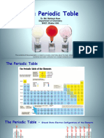 Periodic Table - Dr. Mahbub