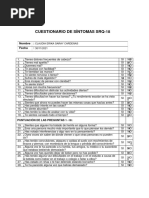 Cuestionario de Síntomas SRQ - 18