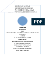 Bioquimica. Seminario de Digestión y Absorción de Vitaminas y Minerales