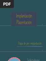 Placentación - Implantacion