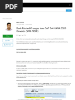 Bank Related Changes From SAP S - 4 HANA 2020 Onwards (With FIORI) - SAP Blogs