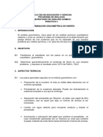 Practica 4. Determinación Gravimetrica de Hierro