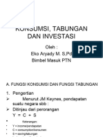 Konsumsi, Tabungan Dan Investasi