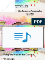 Mga Paraan NG Pangangalap NG Datos