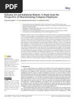 Industry 4.0 and Industrial Robots - A Study From The Perspective of Manufacturing Company Employees