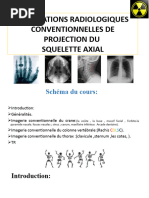 Explorations Radiologiques Conventionnelles de Projection Du Squelette Axial