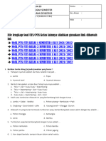 File Lengkap Soal UTS/PTS Kelas Lainnya Silahkan Gunakan Link Dibawah Ini