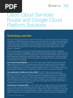 Cisco Cloud Services Router and Google Cloud Platform Solutions