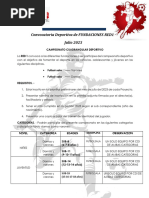 CONVOCATORIA FUTSAL RED1 Julio 2023