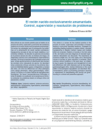 Acta Med Grupo Angeles 2015 - El Recién Nacido Exclusivamente Amamantado. Control, Supervisión y Resolución de Problemas