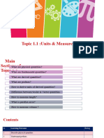 Topic 1.1 (PPT) Units - Measurements Grade 10 Physics