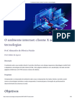 O Ambiente Internet - Cliente X Servidor e As Tecnologias