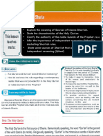 Unite 2. Lesson 4 Sources of Islamic Shsria