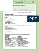 Angl - Ta - Direct and Indirect Speeches