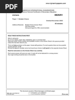 Physics: Cambridge International Examinations International General Certificate of Secondary Education