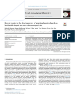 Recent Trends in The Developments of Analytical Probes Based On