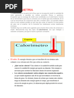 Calorimetria