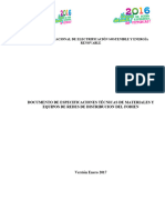 Especificaciones Tecnicas de Equipo de Proteccion Enero 2017