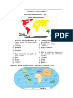 Avaliação Geografia Eja Ciclo IV