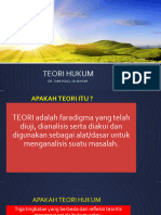 I. Pengertian Teori Hukum