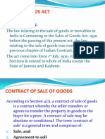 Sale of Goods Act: Introdution