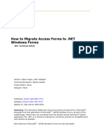 Msus 02 How To Migrate Access Forms To Dot Net Whitepaper Ver15