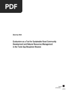 Ecotourism As A Tool For Sustainable Rural Community Development and Natural Resources Management in The Tonle Sap Biosphere Reserve