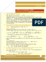 XI - Maths - Chapter 10 - Pair of Straight Lines) - III