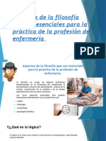 Aspectos de La Filosofía Que Son Esenciales para La Frofesion de La Enfermeria