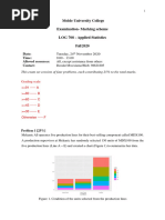 LOG708 Applied Statistics 24 November 2021 - Sensorveiledning - 2