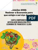 ABEFC - Articulação Brasileira Pela Economia de Francisco e Clara - Eleições 2022 - Carta Compromisso