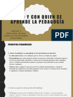 Como y Con Quien Se Aprende La Pedagogía