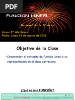 1 Clase de Funcion Lineal y Afín - 8º Año