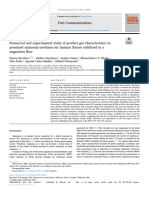 Numerical and Experimental Study of Product Gas Characteristic - 2022 - Fuel Com