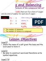 Writing and Balancing Equations