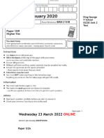 Y10 U2 Summative 2022 - ADVANCED Paper