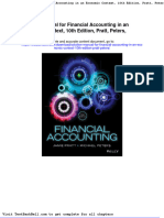 Solution Manual For Financial Accounting in An Economic Context 10th Edition Pratt Peters