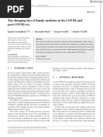 6-Eur J Clin Investigation - 2020 - Grattagliano - The Changing Face of Family Medicine in The COVID and Post COVID Era