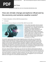 OECD - How Are Climate Change Perceptions Influenced by The Economy and Extreme Weather Events