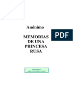 Anonimo - Memorias de Una Princesa Rusa