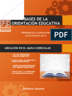 Poe Programa Bases de La Orientaciã - N Educativa