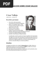 Investigacion Sobre Cesar Vallejo