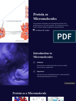 Protein As Micromolecules