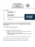 Brigada Eskwela Accomplishment Report 2023