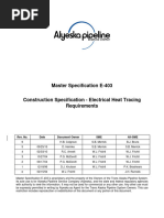 E-403 - Construction Specification - Electrical Heat Tracing Requirements