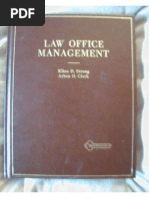 Law Office Management Hardcover - January 1, 1974 by Kline D. Strong (Author)