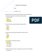 Latihan Soal Geografi