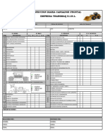 Check-List Cargador Frontal