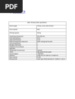 Planetary Mixer-Specification